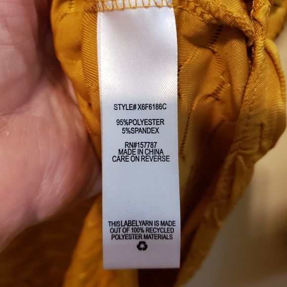 Mustard yellow plus size bodysuit with snaps size 3X NWT - Picture 3 of 6